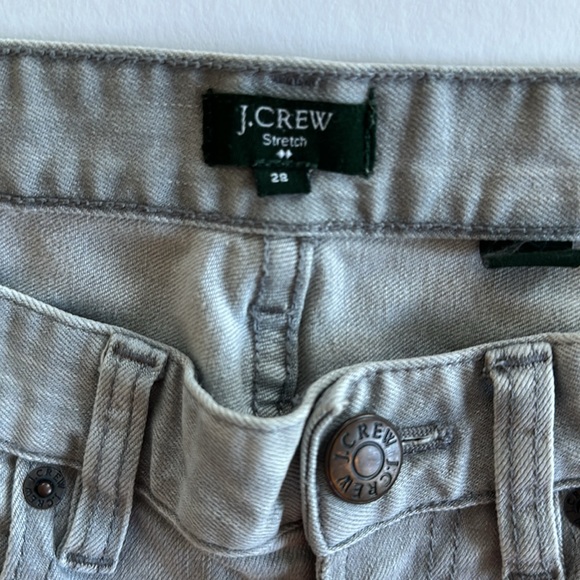 J Crew Grey Toothpick JeansSize 28, Inseam 27 - Picture 3 of 4